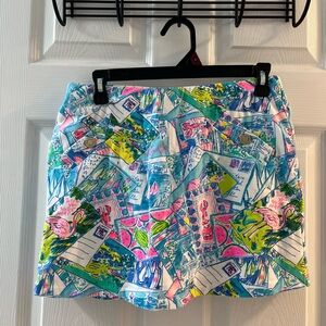 Colorful Graphic Print Mini Skirt